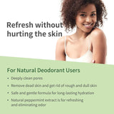 Armpit Detox and Body Scrub with Peppermint and Aloe Vera for Odors Removing - Kenya