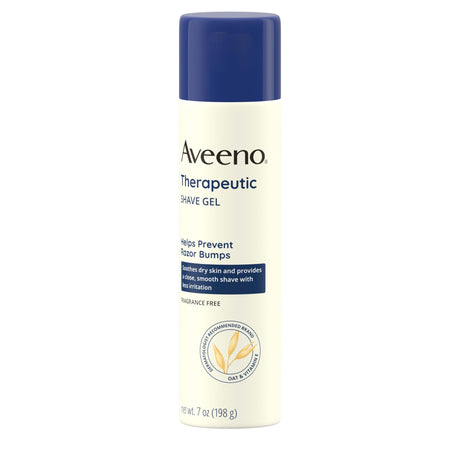 Aveeno Therapeutic Shave Gel for Dry Skin with Oat & Vitamin E, Shaving Cream for Women, 7 oz - Kenya