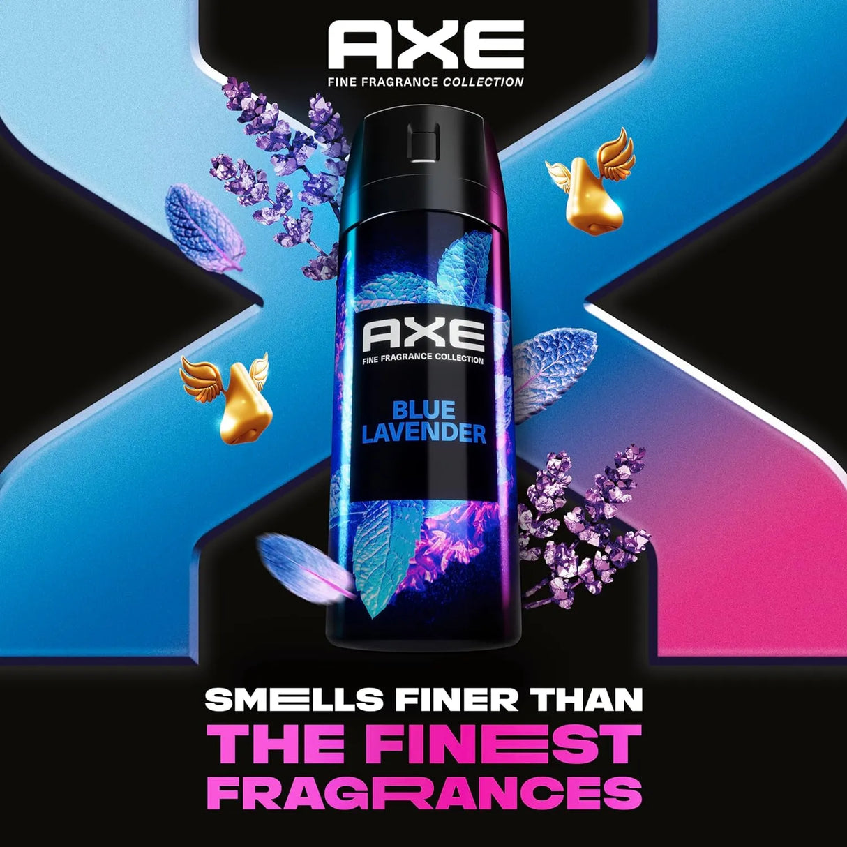 AXE Fine Fragrance Collection Premium Deodorant Body Spray for Men Blue Lavender 3 Count - Kenya