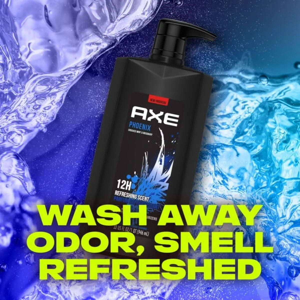 Axe Phoenix Refreshing Long Lasting Body Wash, Crushed Mint and Rosemary, 32 fl oz - Kenya