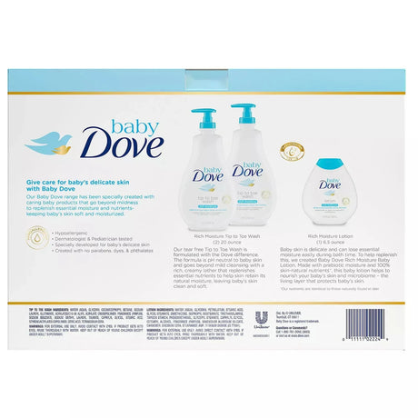 Baby Dove Wash and Lotion (2 - 20 fl. oz. & 1 - 6.5 fl. oz.) - Kenya