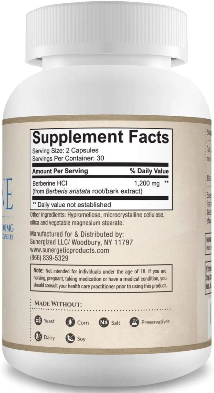 Berberine Supplement - Kenya (1200mg)