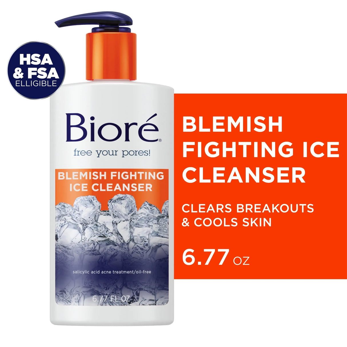 Biore 2% Salicylic Acid Blemish-Fighting Ice Cleanser Acne Treatment, - Kenya