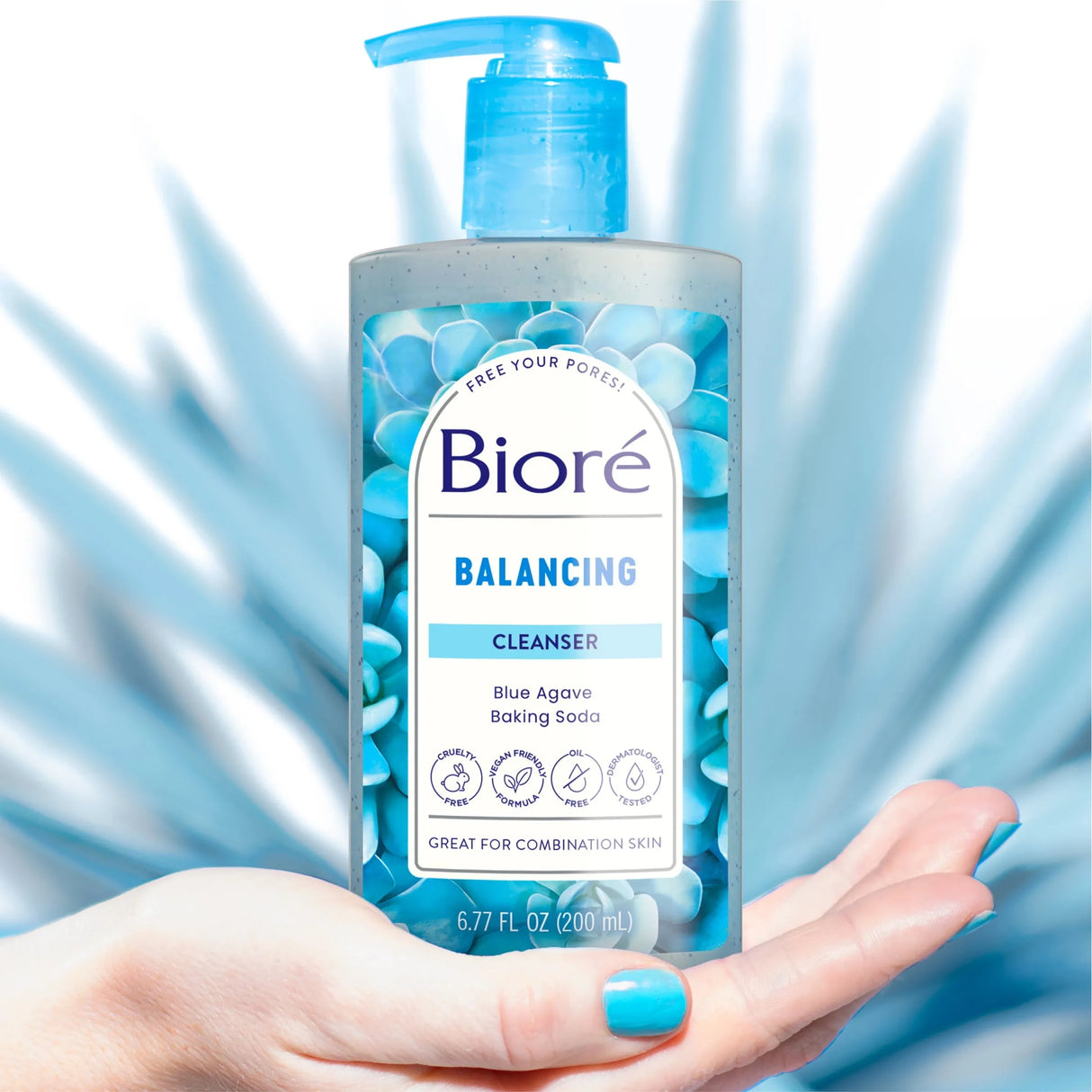 Biore Blue Agave + Baking Soda Face Wash, Cleanser for Combination Skin - Kenya