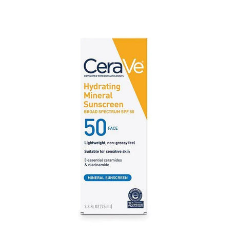 Cerave SPF 50 Hydrating Mineral Sunscreen for Face - Kenya