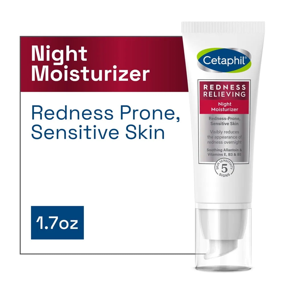 Cetaphil Redness Relieving Night Moisturizer, 1.7 oz, For Dry, Redness-Prone Skin - Kenya