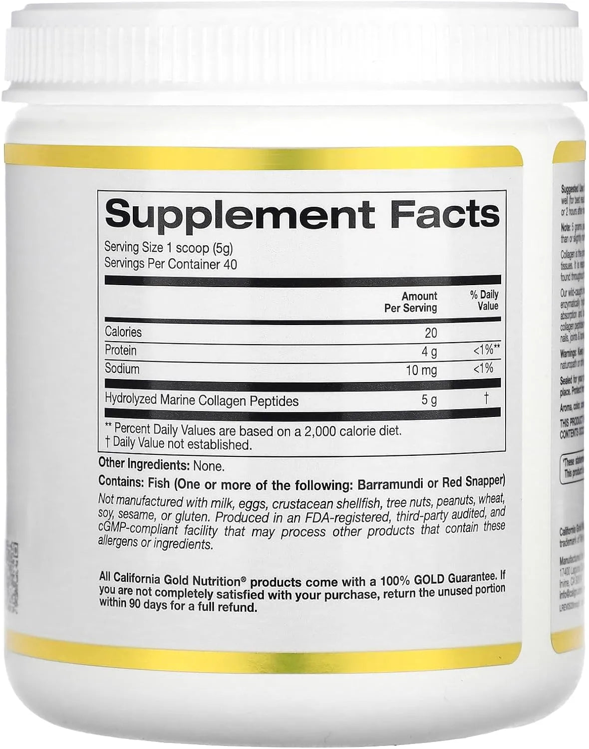 Collagen Peptides Powder with Hyaluronic Acid (California Gold) - Kenya