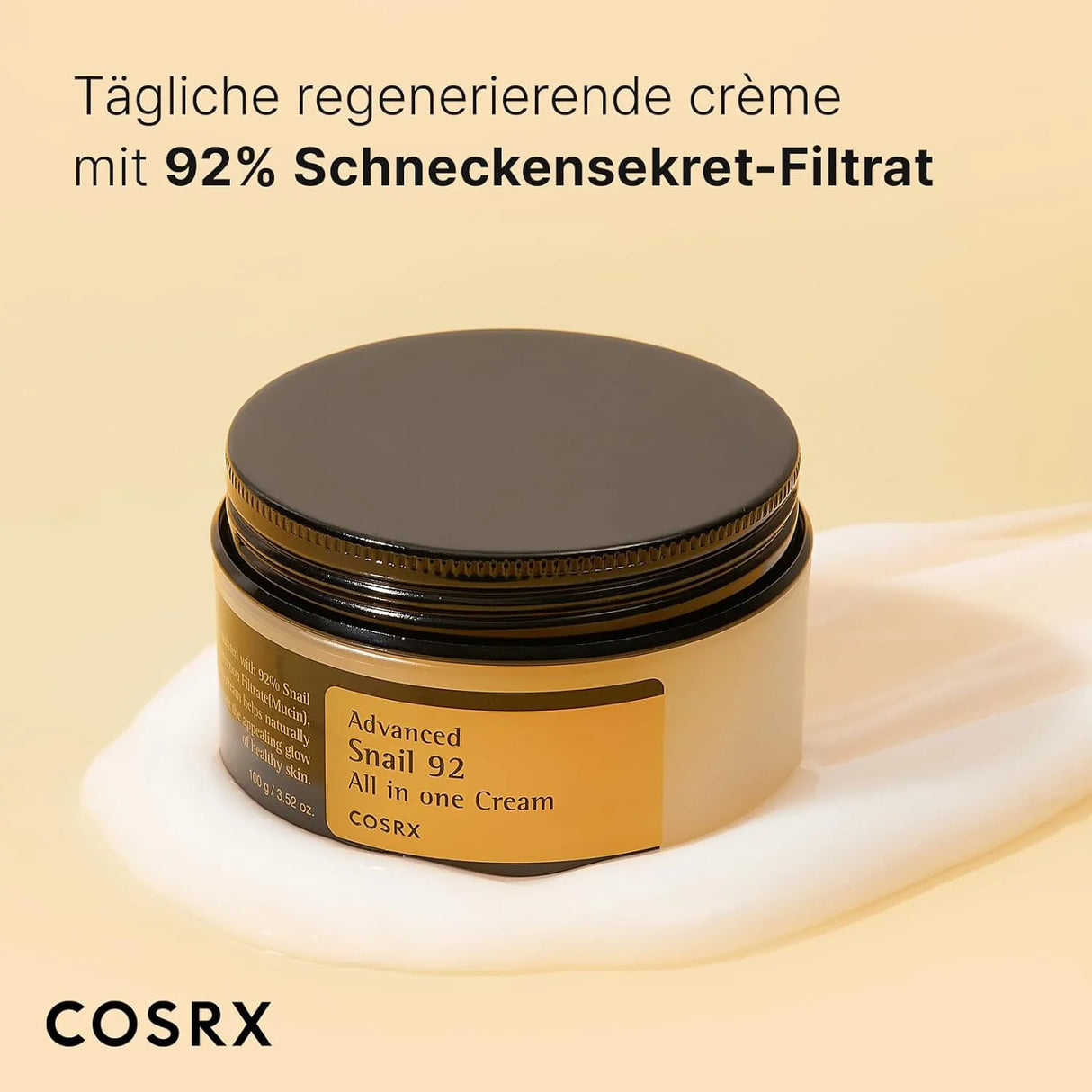 COSRX Snail Mucin 92% Moisturizer 3.52oz/ 100g Korean Skincare - Kenya