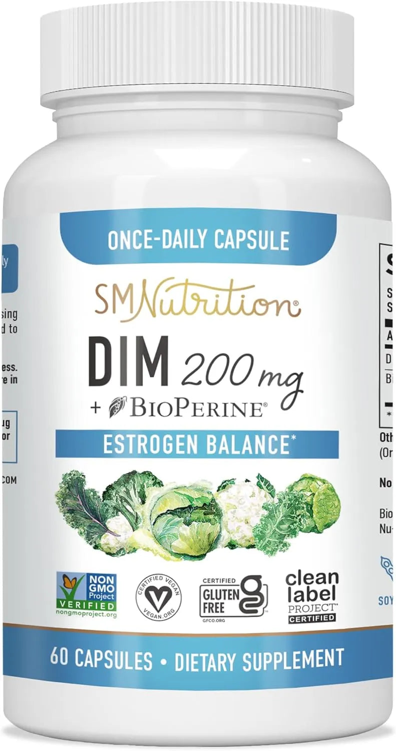 DIM Supplement 200 mg | Estrogen Balance for Women & Men 60 capsules - Kenya