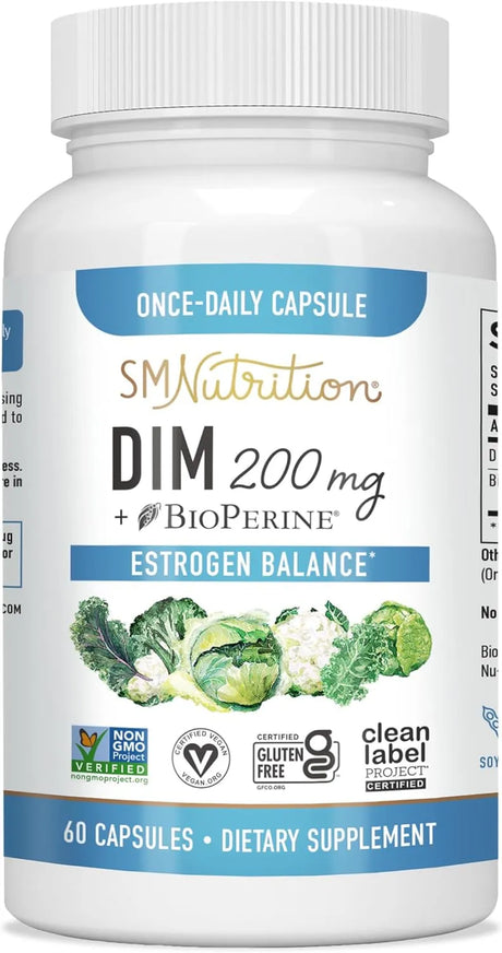 DIM Supplement 200 mg | Estrogen Balance for Women & Men 60 capsules - Kenya