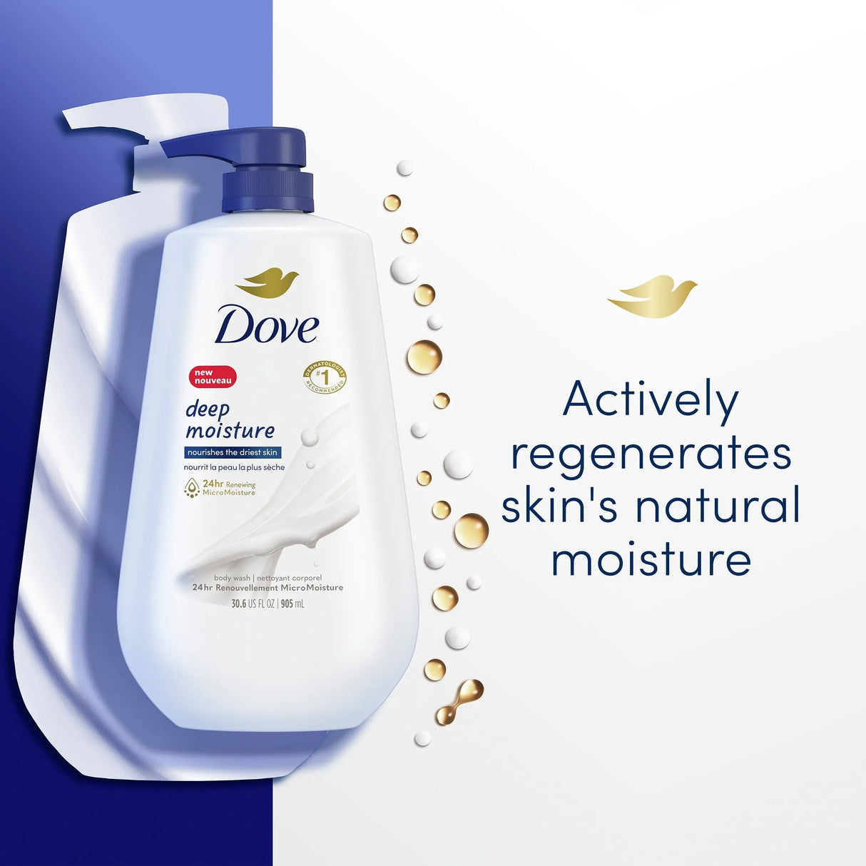 Dove Deep Moisture Liquid Body Wash with Pump - Kenya