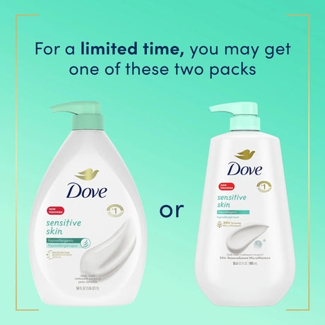 Dove Sensitive Skin Hypoallergenic Liquid Body Wash - Kenya