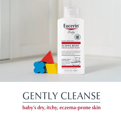 Eucerin Baby Eczema Relief Cream & Body Wash, Eczema Body Wash, 13.5 Fl Oz - Kenya