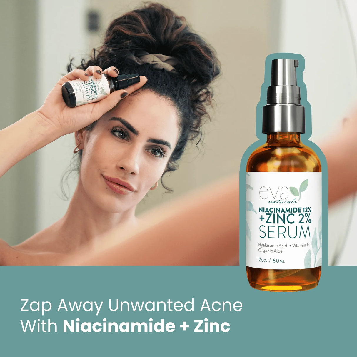 Eva Naturals 12% Niacinamide, 2% Zinc Serum for Face - Kenya