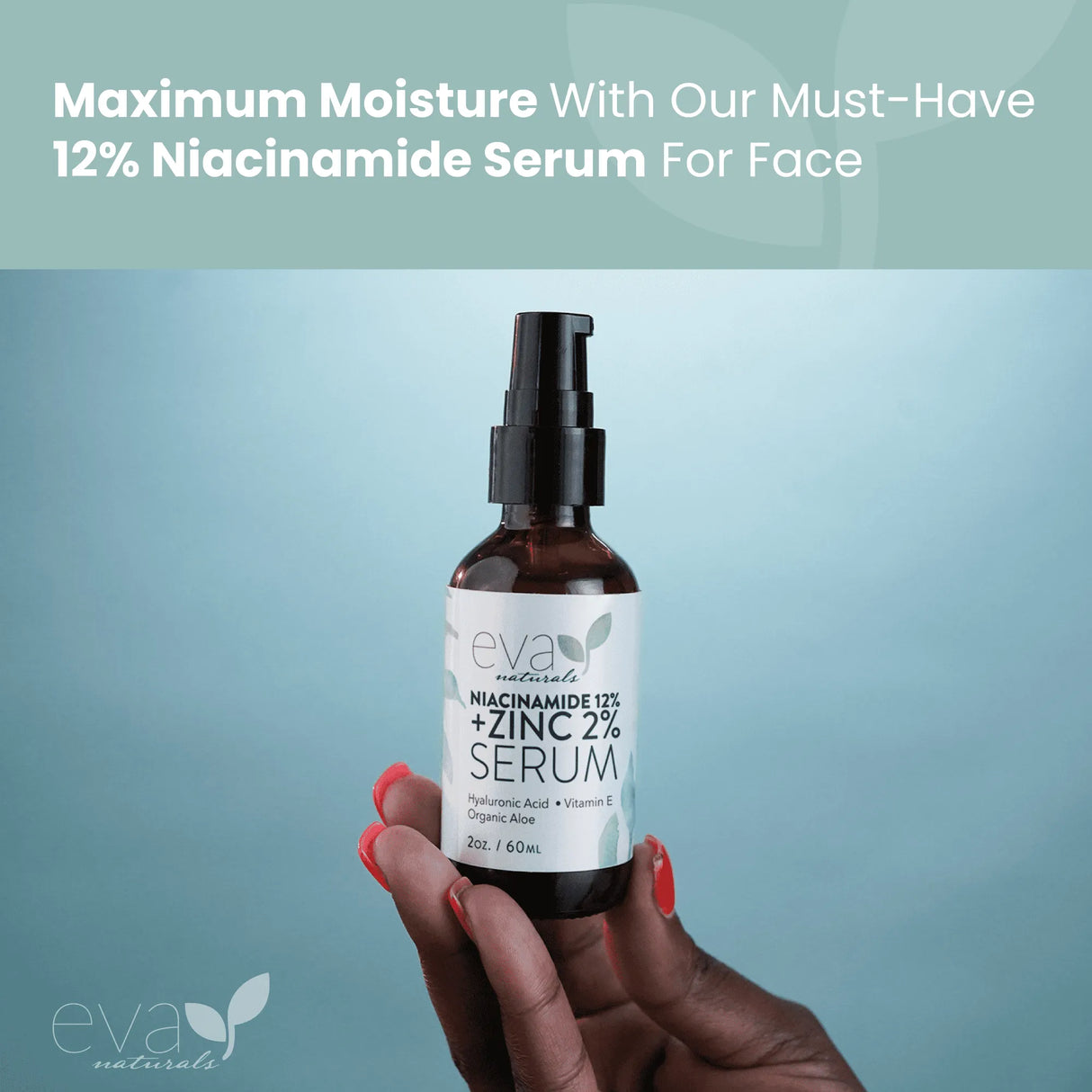 Eva Naturals 12% Niacinamide, 2% Zinc Serum for Face - Kenya