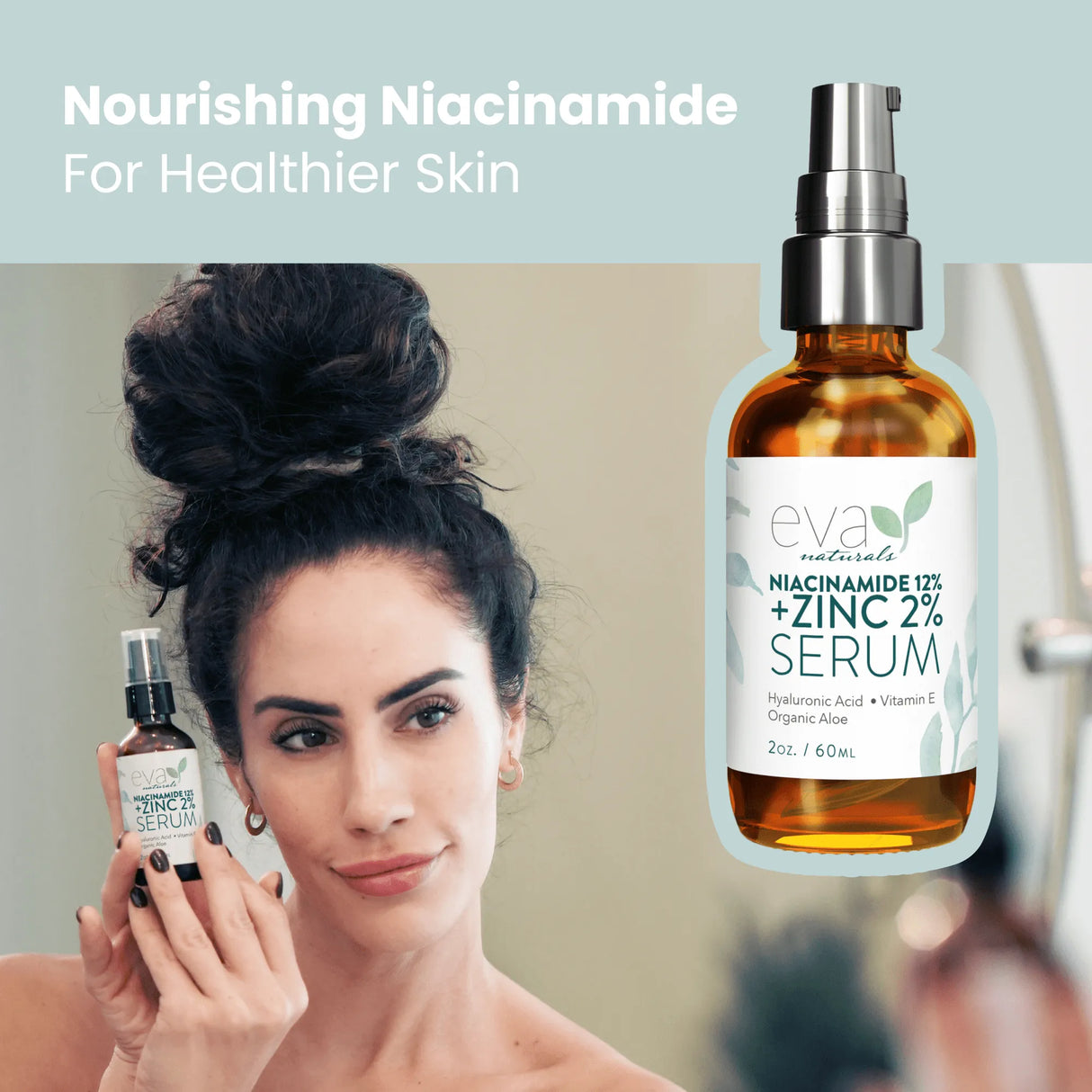 Eva Naturals 12% Niacinamide, 2% Zinc Serum for Face - Kenya