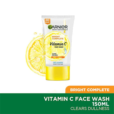Garnier Skin Naturals Bright Complete Vitamin C Face Wash, 150g - Kenya