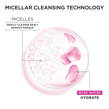 Garnier SkinActive Rose Water Micellar Cleansing Water, 13.5 fl oz - Kenya