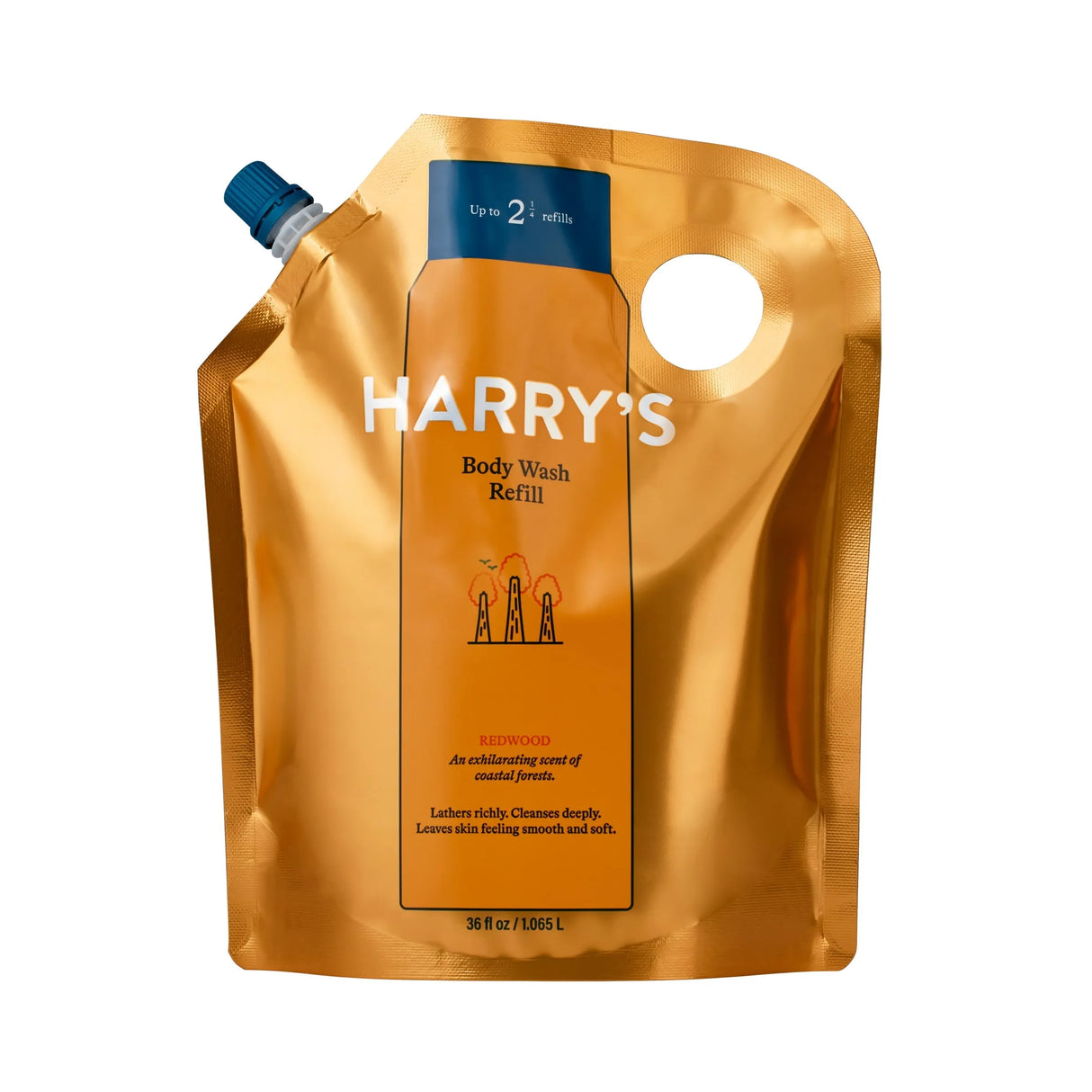 Harry's Men's Cleansing Body Wash, Redwood Scent, 16 fl oz - Kenya