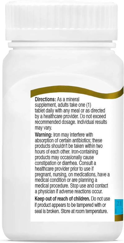 Iron 65 mg Ferrous Sulfate 325 mg Tablets, 120 Count - view 9