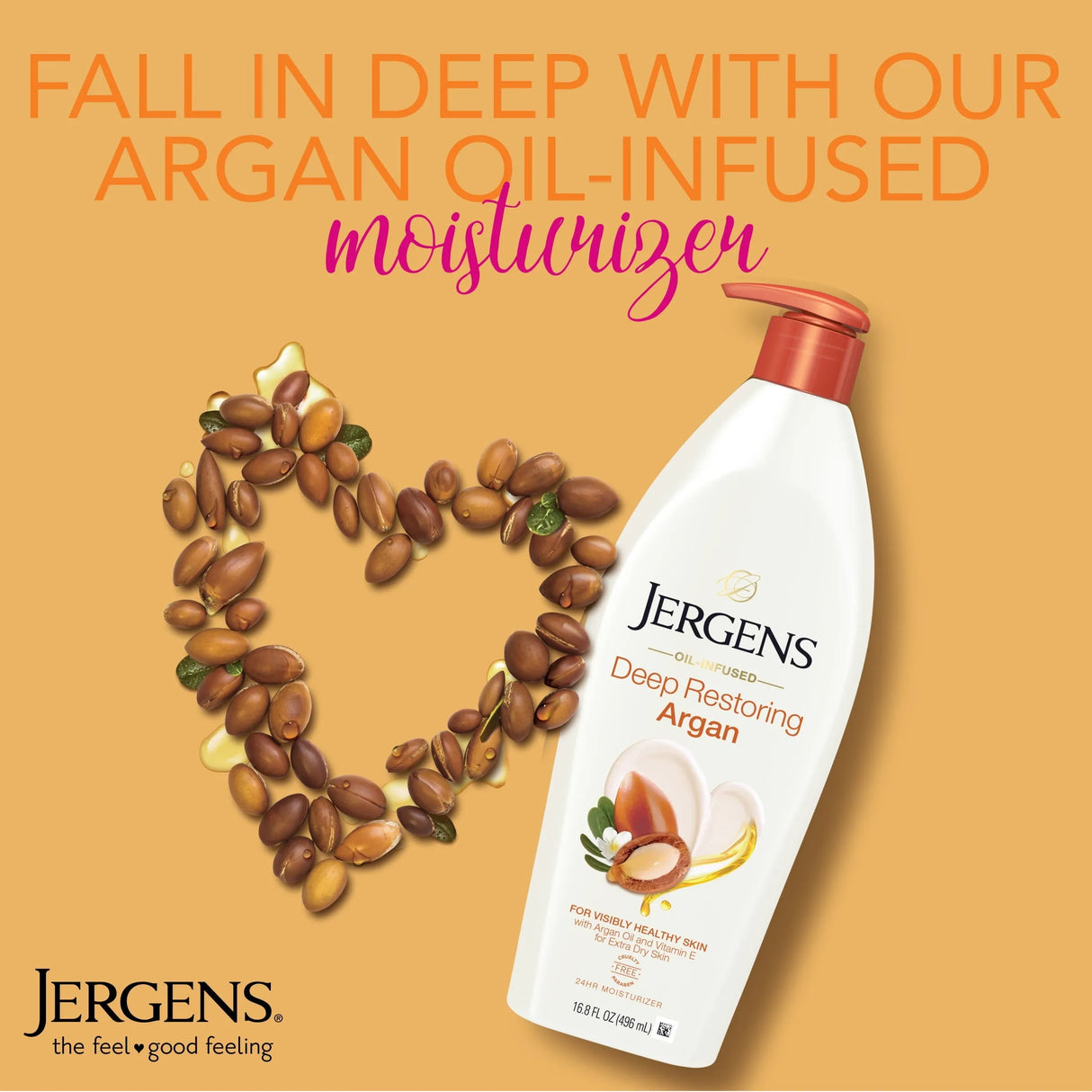 Jergens Argan Oil Body Lotion, 16.8 Oz - Kenya