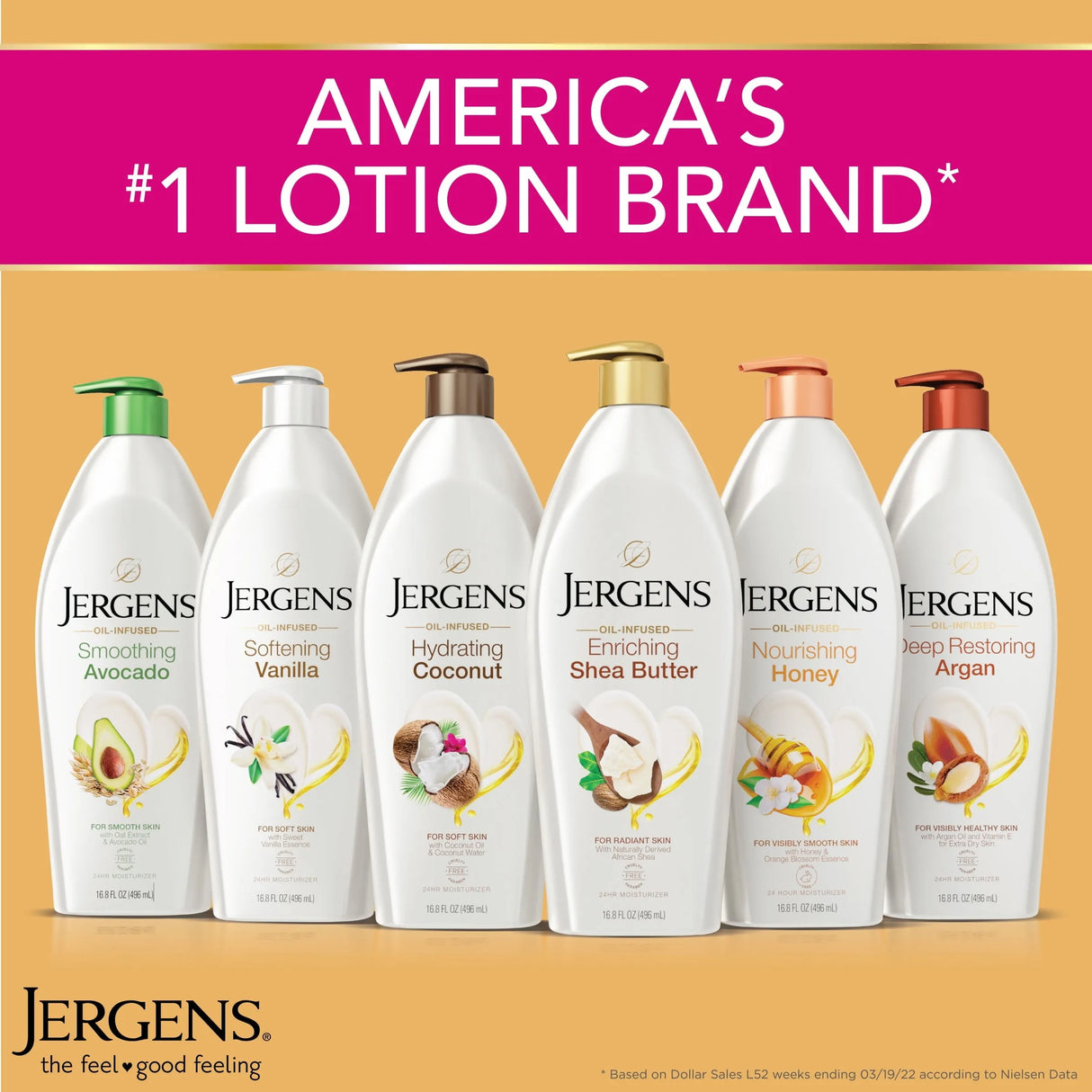 Jergens Argan Oil Body Lotion, 16.8 Oz - Kenya