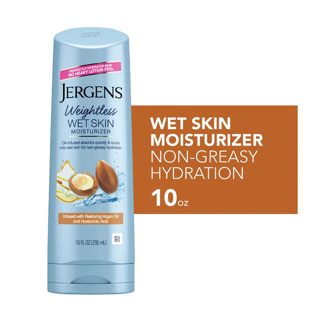 Jergens Argan Oil Weightless Wet Skin Body Lotion, 10 fl oz - Kenya