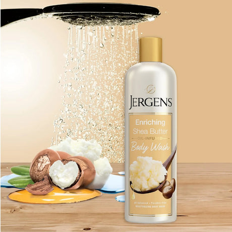 Jergens Enriching Shea Butter Body Wash, Daily Moisturizing Skin Cleanser 22fl oz - Kenya