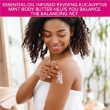 Jergens Eucalyptus Mint, Infused with Essential Oils, Helps to Relieve Stress, for All Skin Types, Great Size for Travel, 7 Fluid Ounce - Kenya