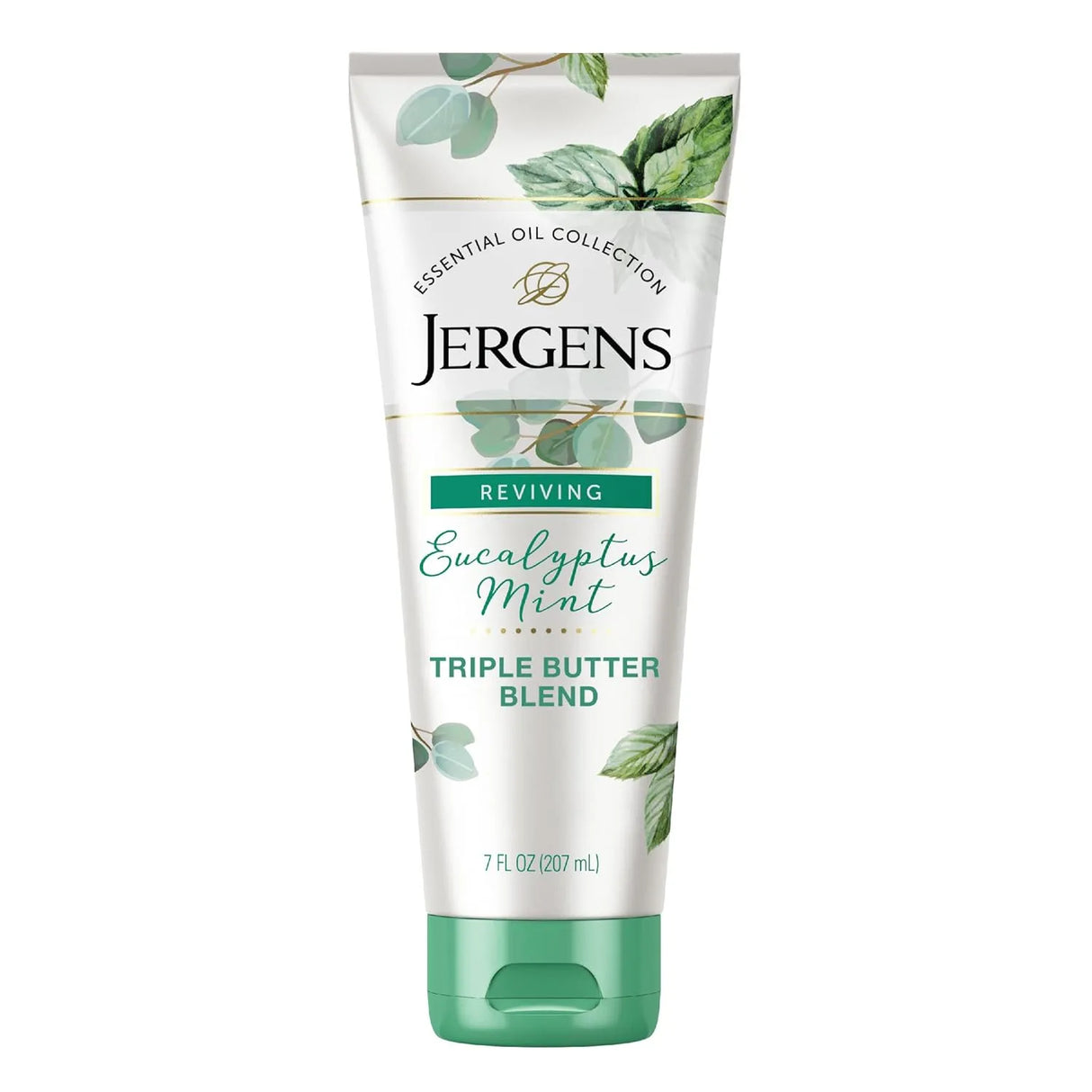 Jergens Eucalyptus Mint, Infused with Essential Oils, Helps to Relieve Stress, for All Skin Types, Great Size for Travel, 7 Fluid Ounce - Kenya