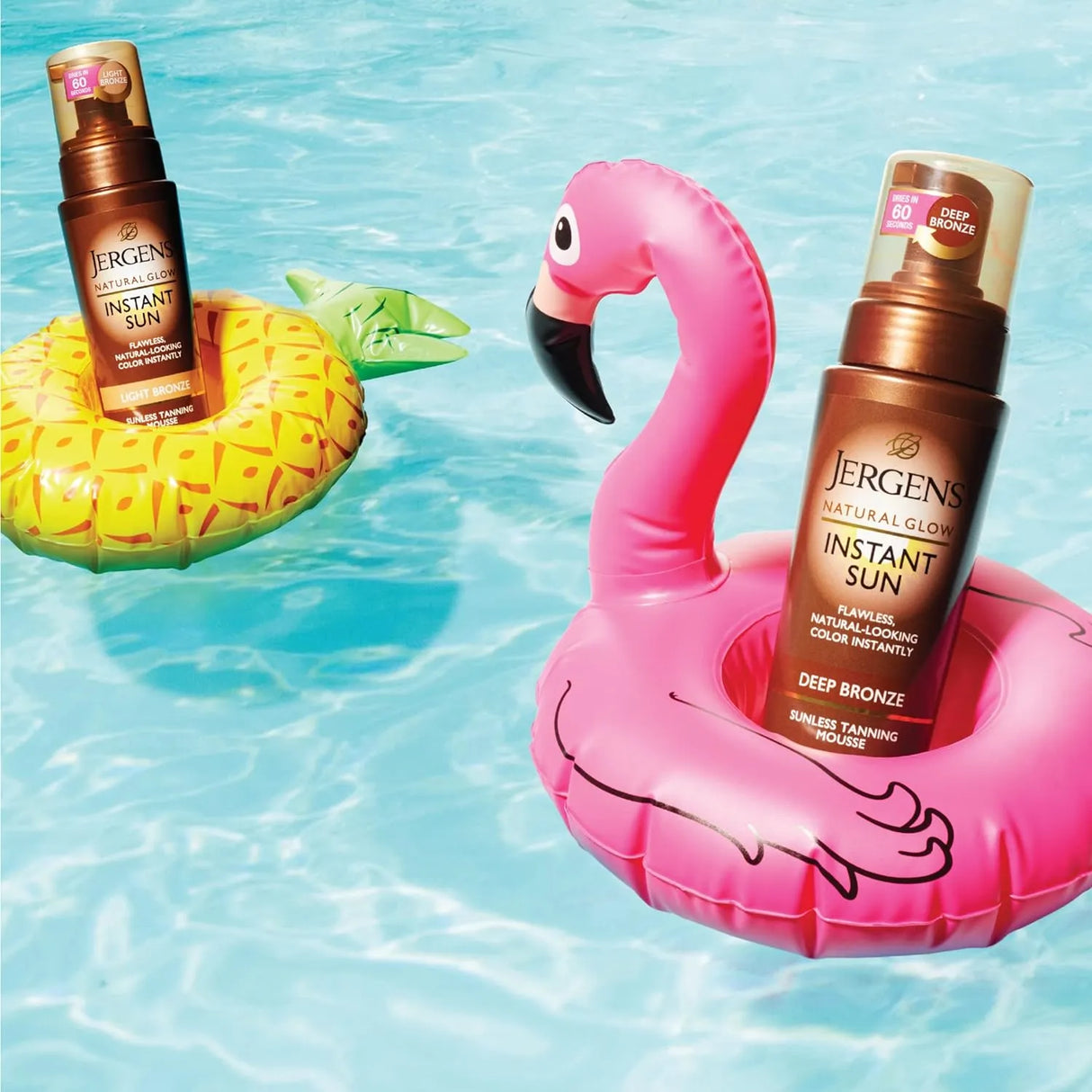 Jergens Natural Glow Instant Sun Body Mousse, Self Tanner for Deep Bronze Tan, 6 Ounce - Kenya