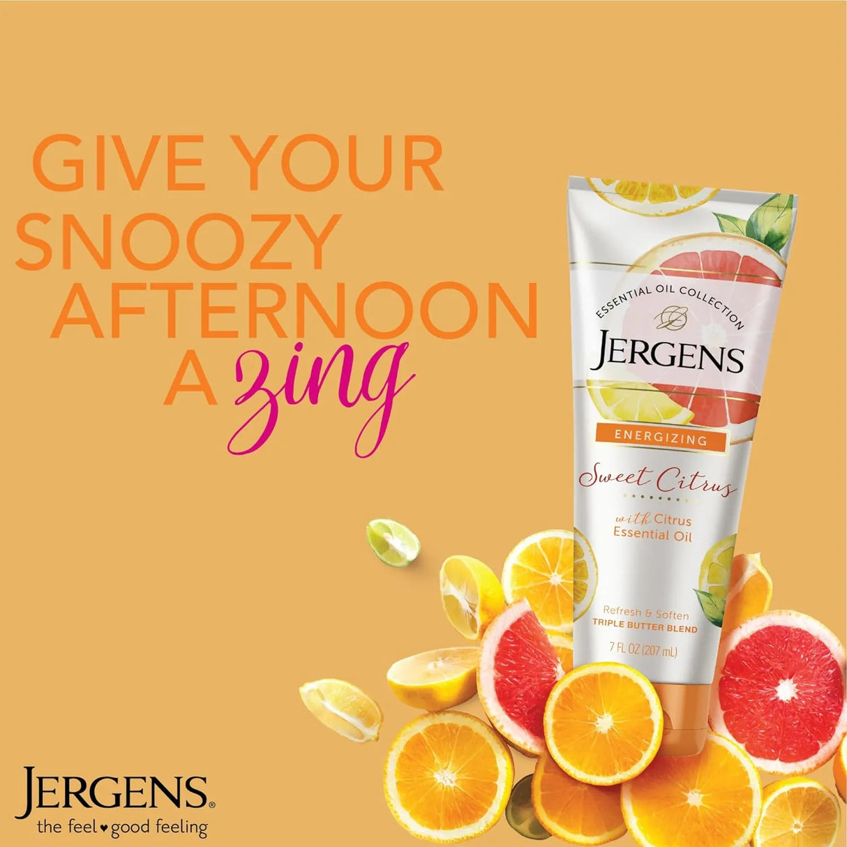 Jergens Sweet Citrus Body Butter Body and Hand Lotion, Moisturizer, 7 Ounce - Kenya