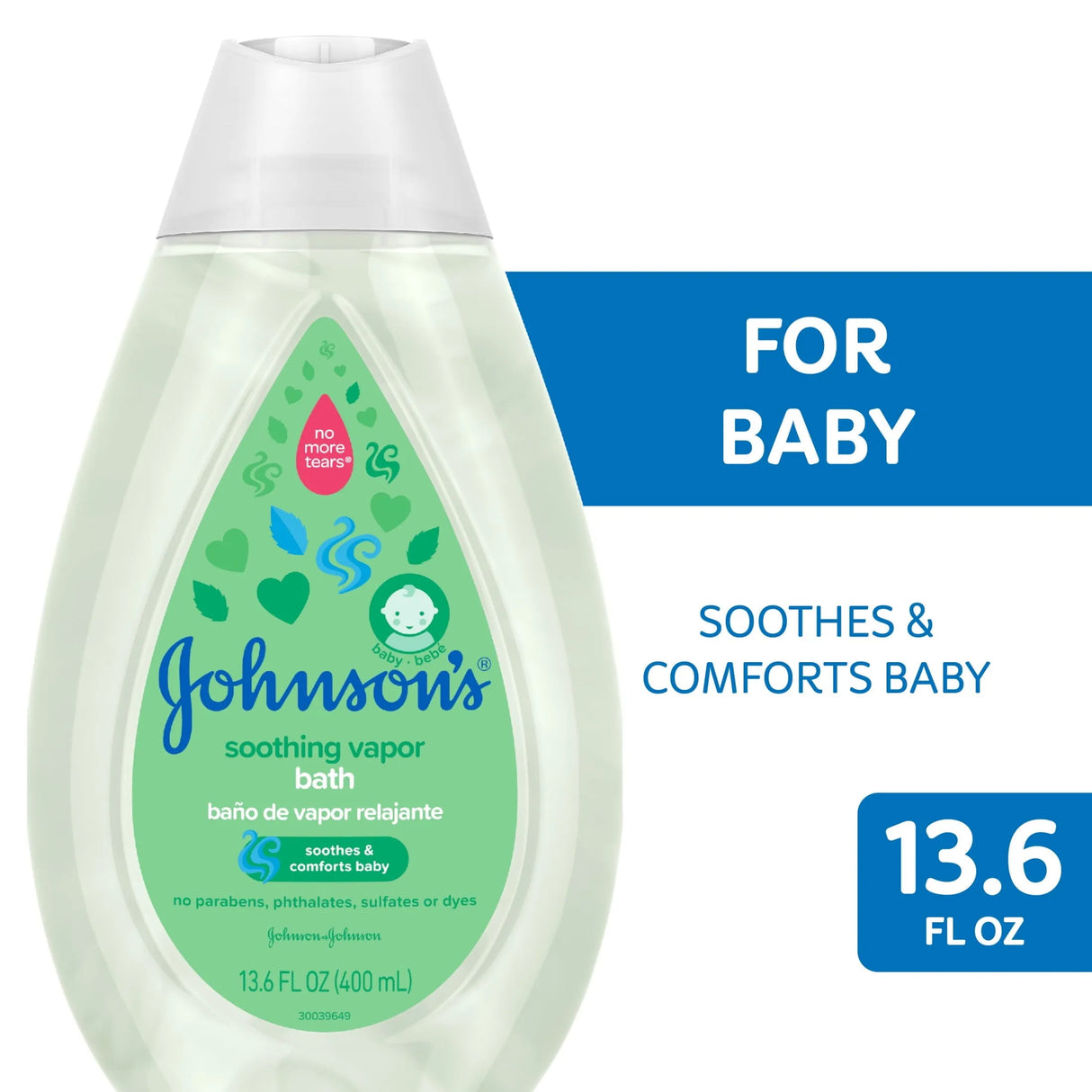 Johnson's Soothing Tear Free Vapor Bath Body Wash Soap for Baby, 13.6 oz - Kenya