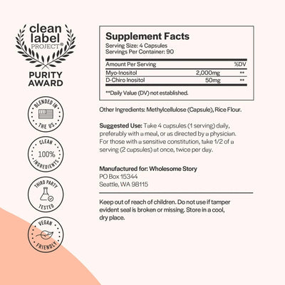 Myo-Inositol & D-Chiro Inositol Blend Capsule - view 2