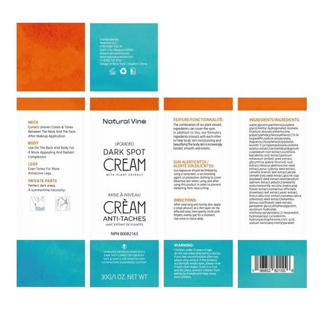 Natural Vine Dark Spot Remover for Body - Kenya