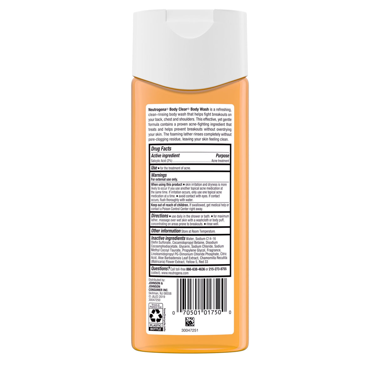 Neutrogena Body Clear Acne Body Wash, 2% Salicylic Acid - Kenya