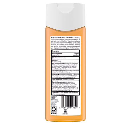 Neutrogena Body Clear Acne Body Wash, 2% Salicylic Acid - Kenya