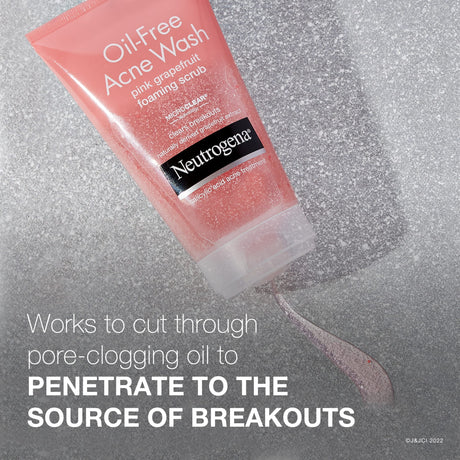Neutrogena Oil-Free Acne Wash Pink Grapefruit Facial Scrub, 4.2 fl. oz - Kenya