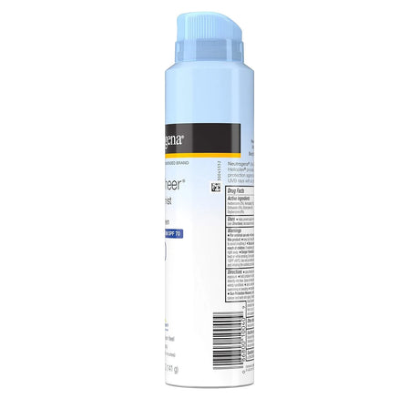 Neutrogena Ultra Sheer Spf70 Body Mist Full Reach Spray 5 Ounce (148ml) - Kenya