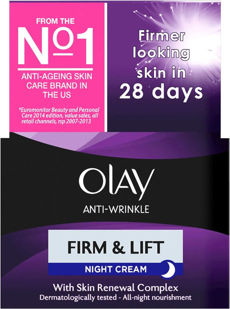 Olay Anti-Wrinkle Firm and Lift Night Cream for 40+, 1.7 Ounce - Kenya