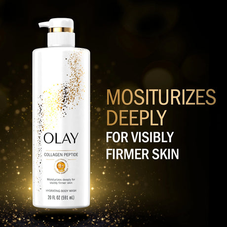 Olay Collagen Cleansing & Firming Women's Body Wash with Vitamin B3 and Collagen, All Skin Types, 20 fl oz - Kenya