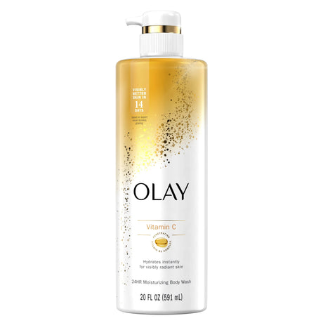 Olay Vitamin C Cleansing & Nourishing Body Wash with Vitamin B3, All Skin Types. 20 fl oz - Kenya