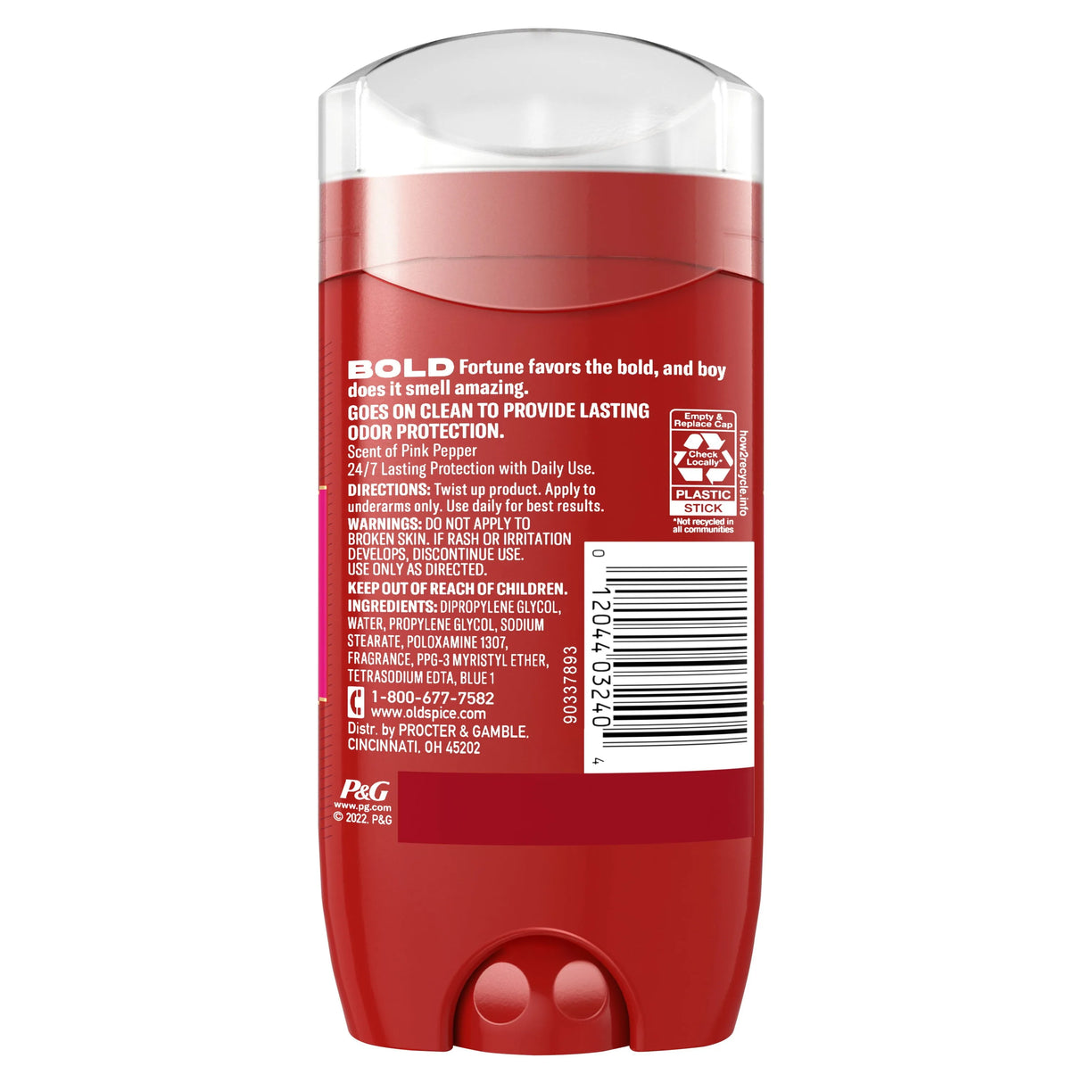 Old Spice Red Collection Deodorant for Men, Bold Scent, 3.0 oz - Kenya