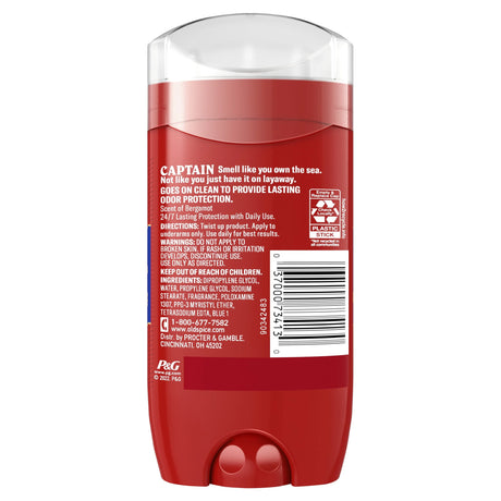 Old Spice Red Collection Deodorant for Men, Captain Scent, 3.0 oz - Kenya