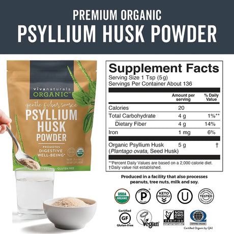 Organic Psyllium Husk Powder - Kenya