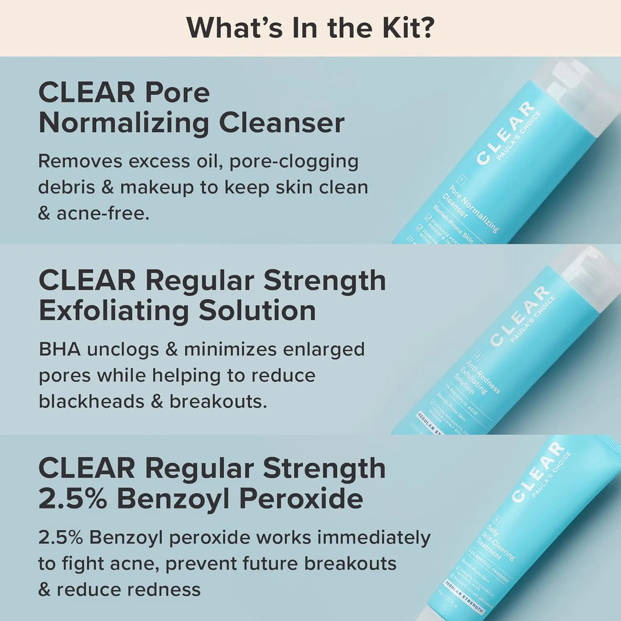 Paula's Choice CLEAR Extra Strength Acne Kit, 2% Salicylic Acid & 5% Benzoyl Peroxide - Kenya