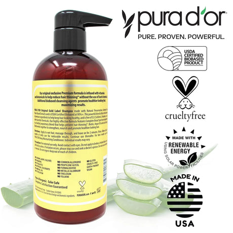 PURA D'OR Original Gold Label Anti-Thinning Biotin Shampoo - Kenya