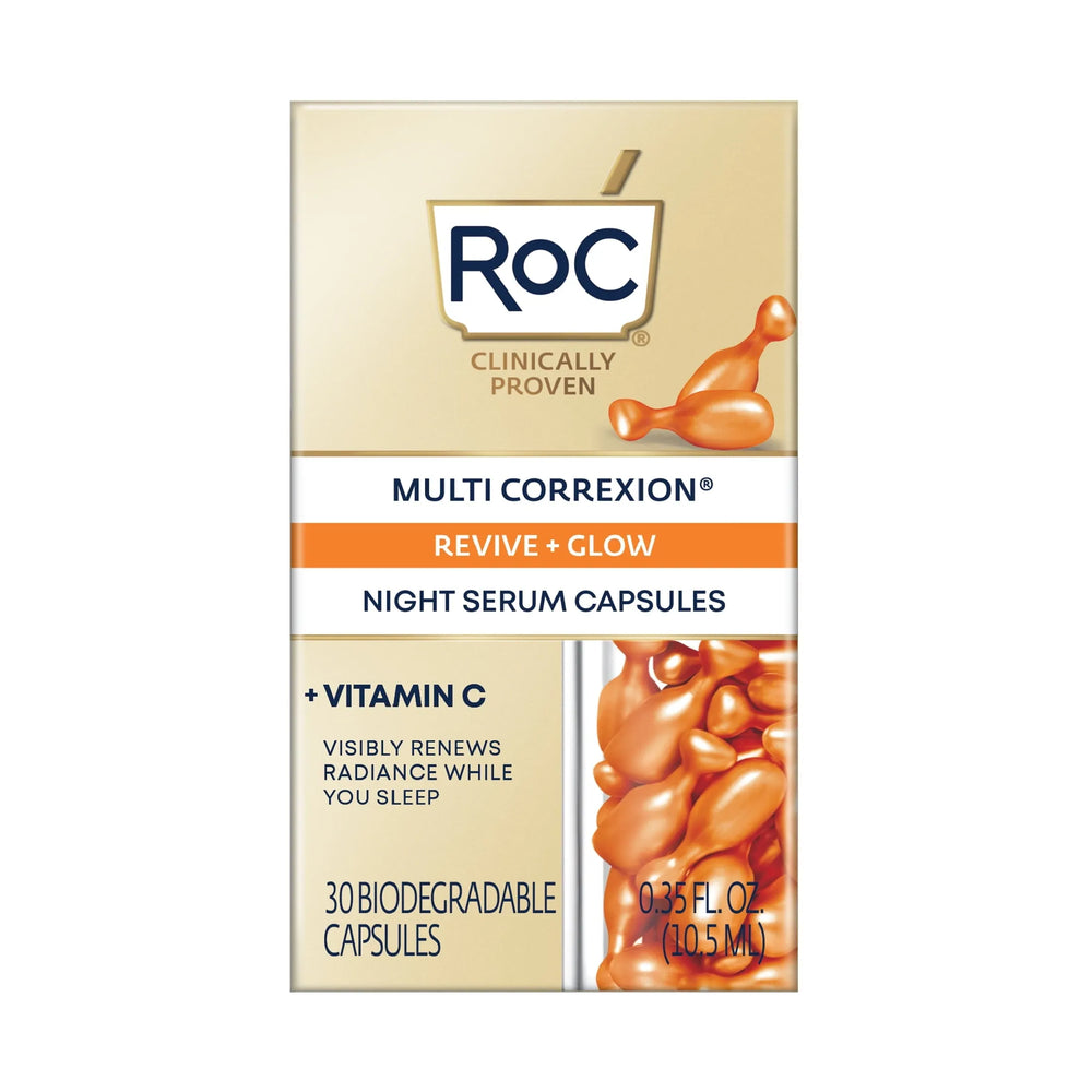 Roc Multi Correxion Revive + Glow Vitamin C Night Face Serum Capsules - Kenya