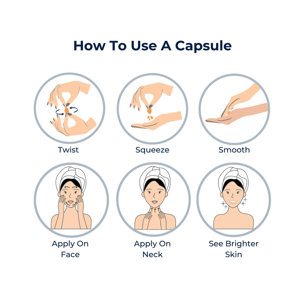 Roc Multi Correxion Revive + Glow Vitamin C Night Face Serum Capsules - Kenya