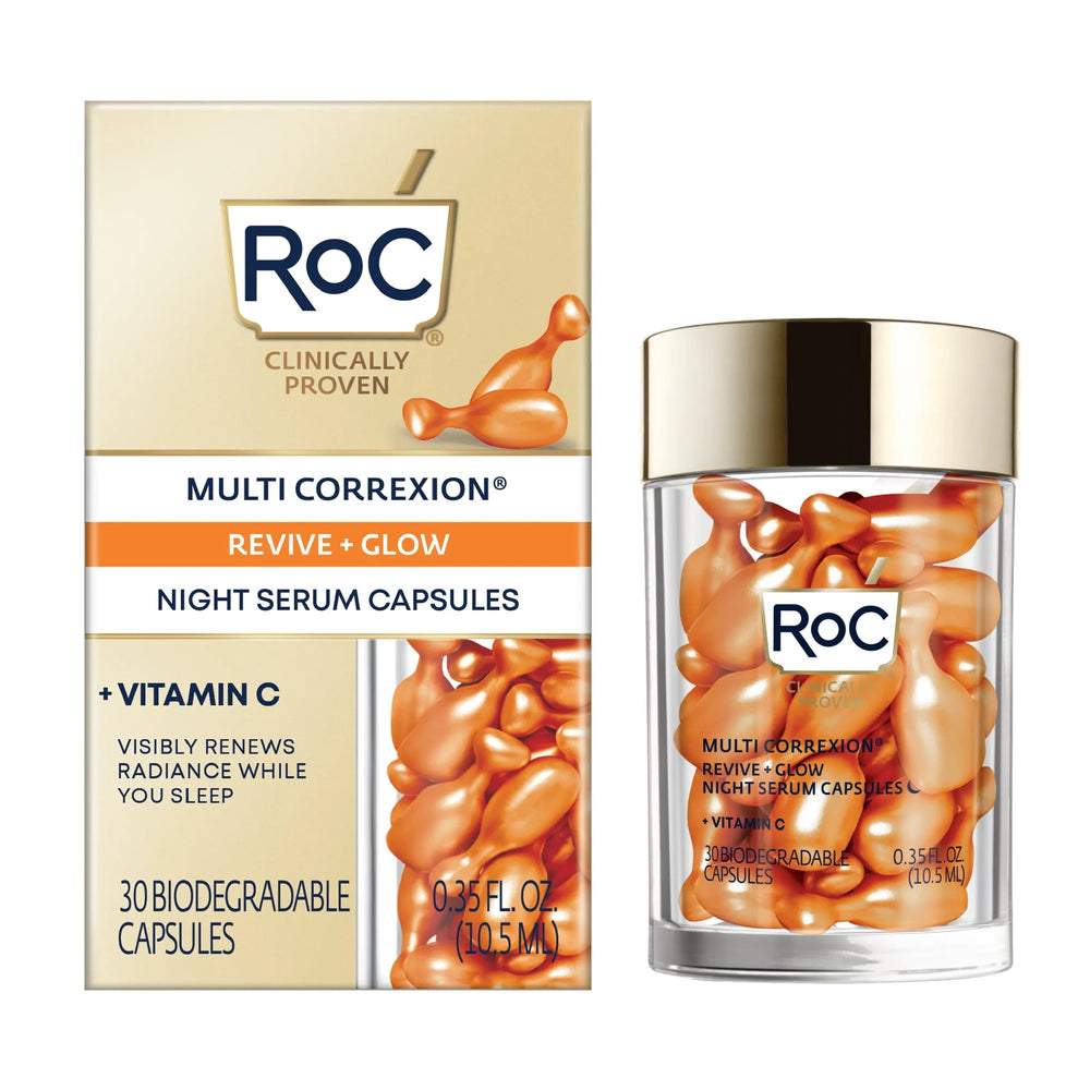 Roc Multi Correxion Revive + Glow Vitamin C Night Face Serum Capsules - Kenya